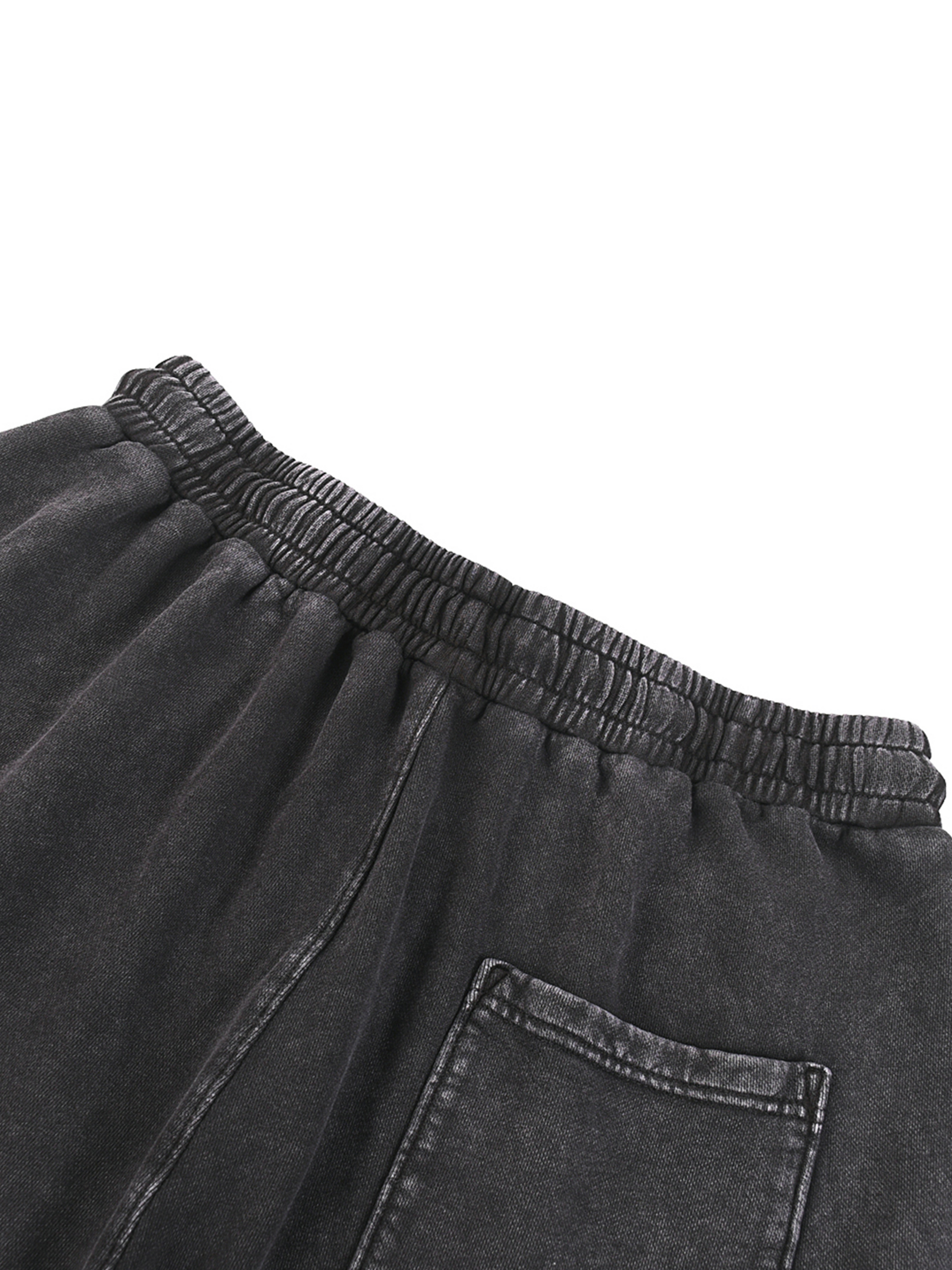 Acid Wash Straight Leg Pants - 360 GSM