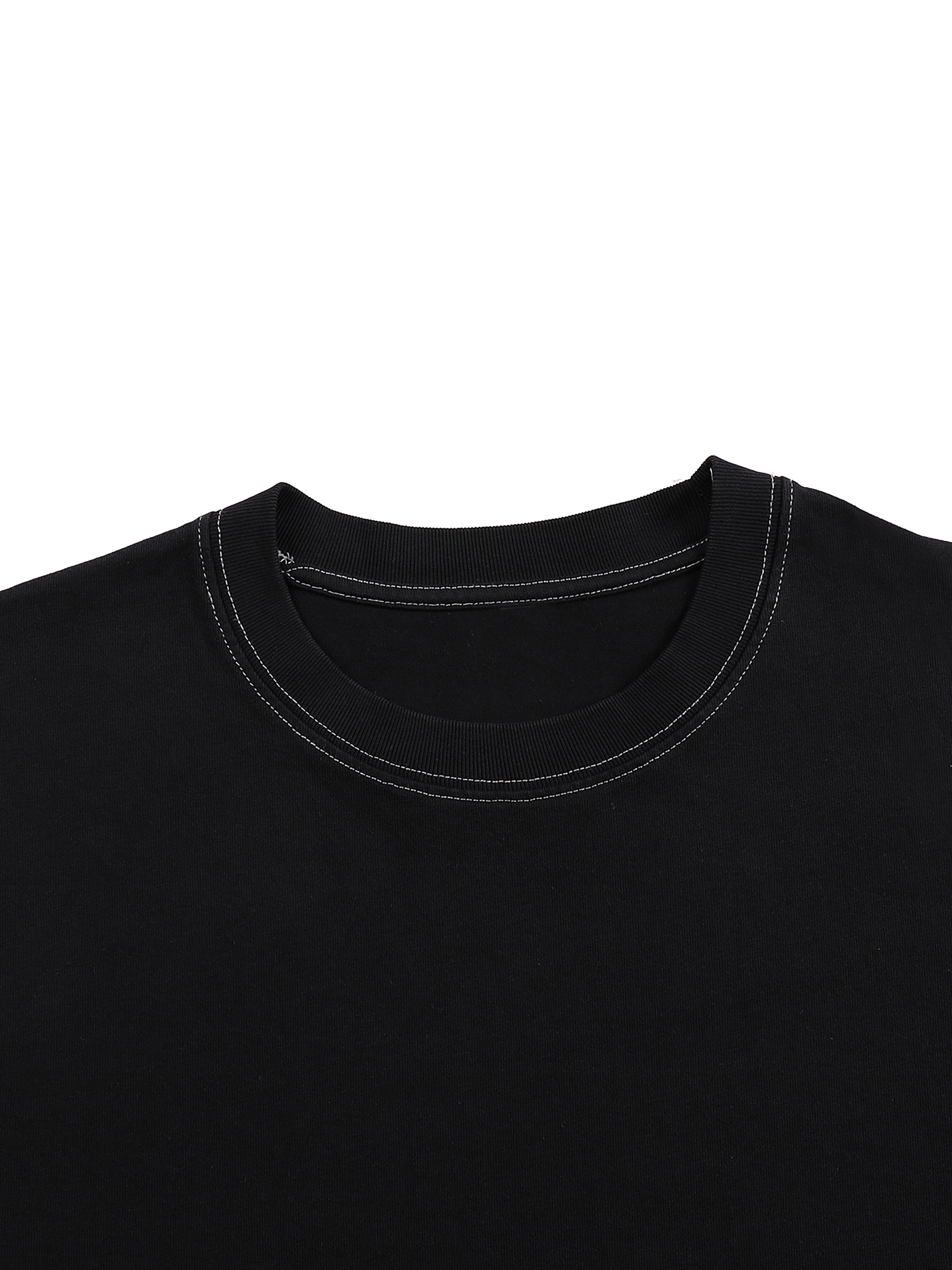 Contrast-Stitched Cotton T-Shirt