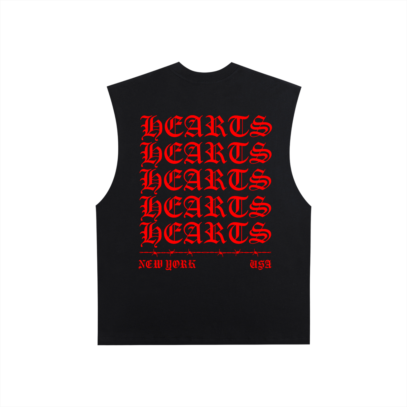 Raw Edge Cotton Tank Top