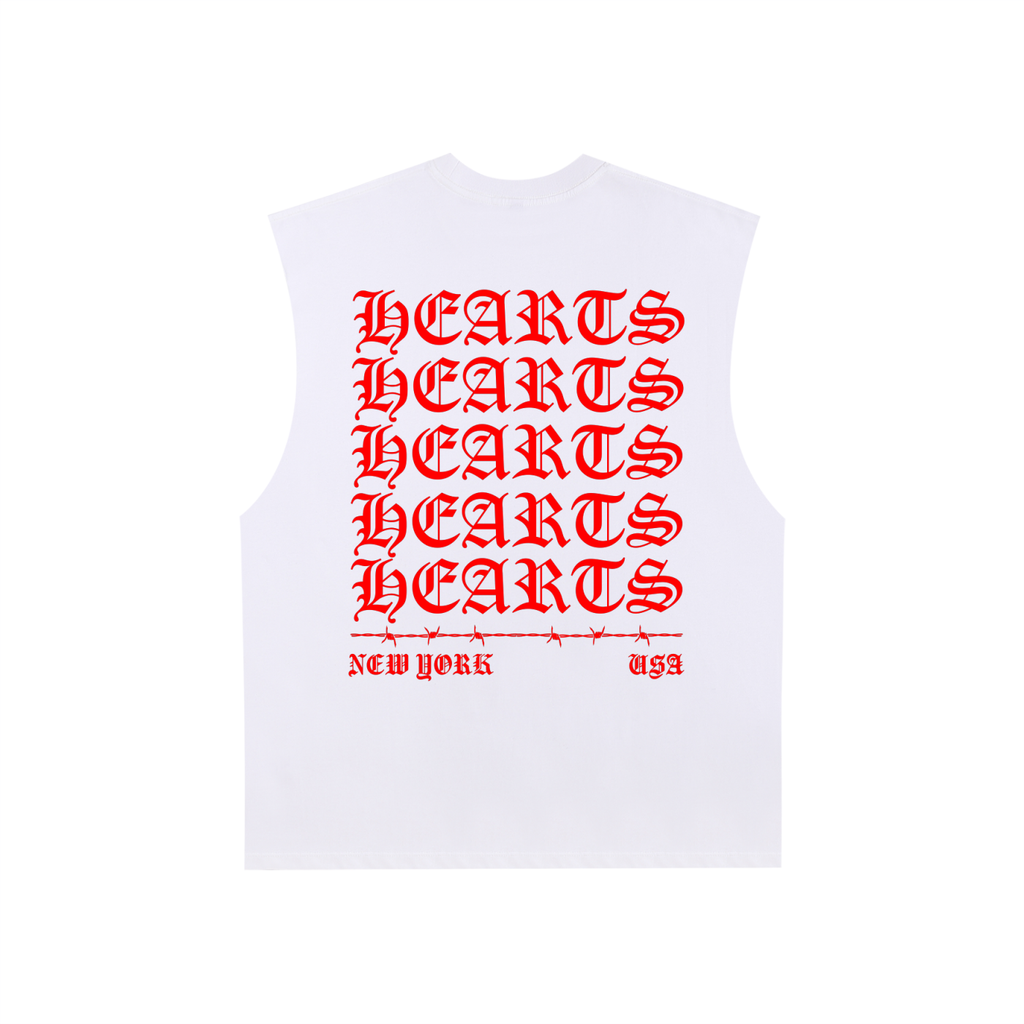 Raw Edge Cotton Tank Top
