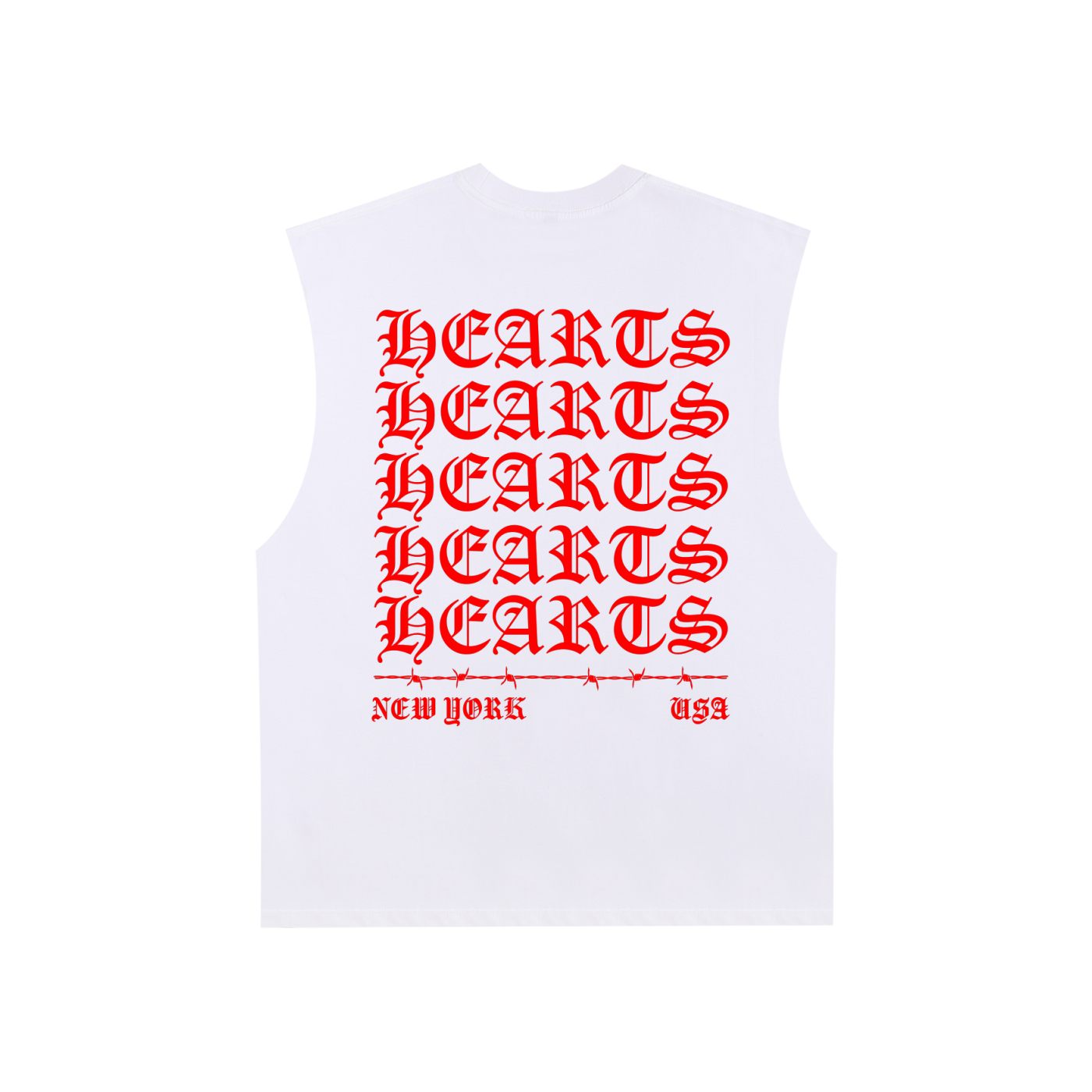 Raw Edge Cotton Tank Top