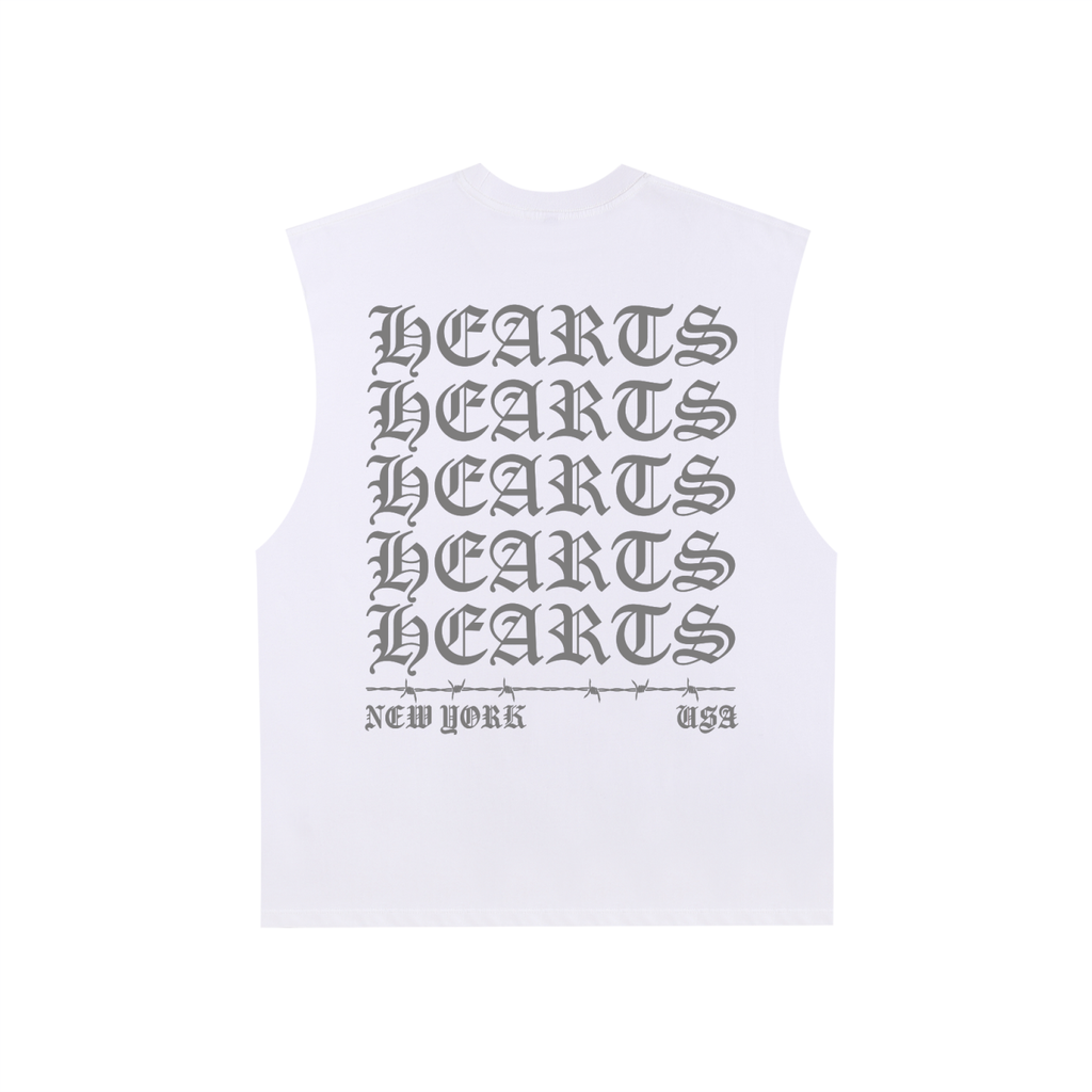 Raw Edge Cotton Tank Top