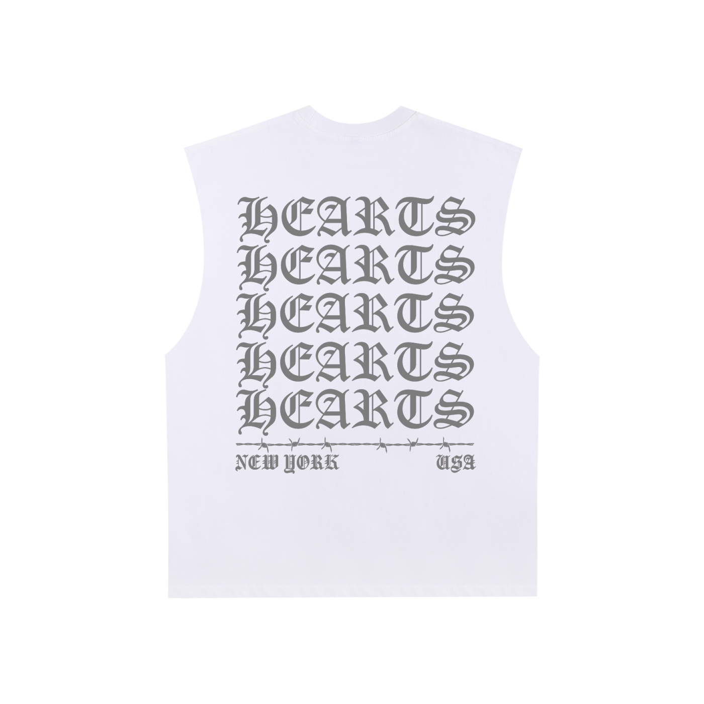 Raw Edge Cotton Tank Top
