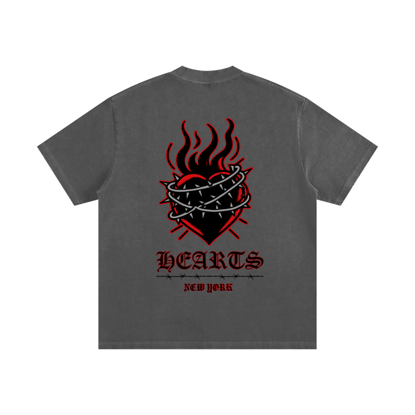 Heavyweight Vintage Washed Frayed T-Shirt