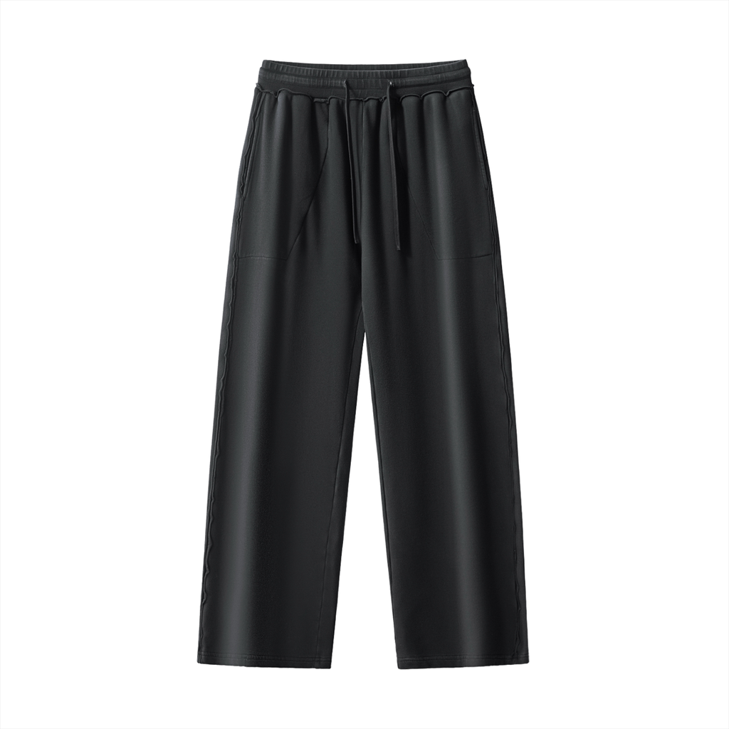 Raw-Seam Enzyme Washed Sweatpants
