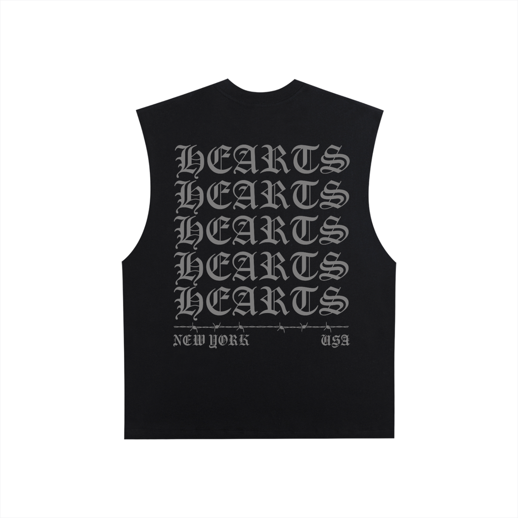 Raw Edge Cotton Tank Top