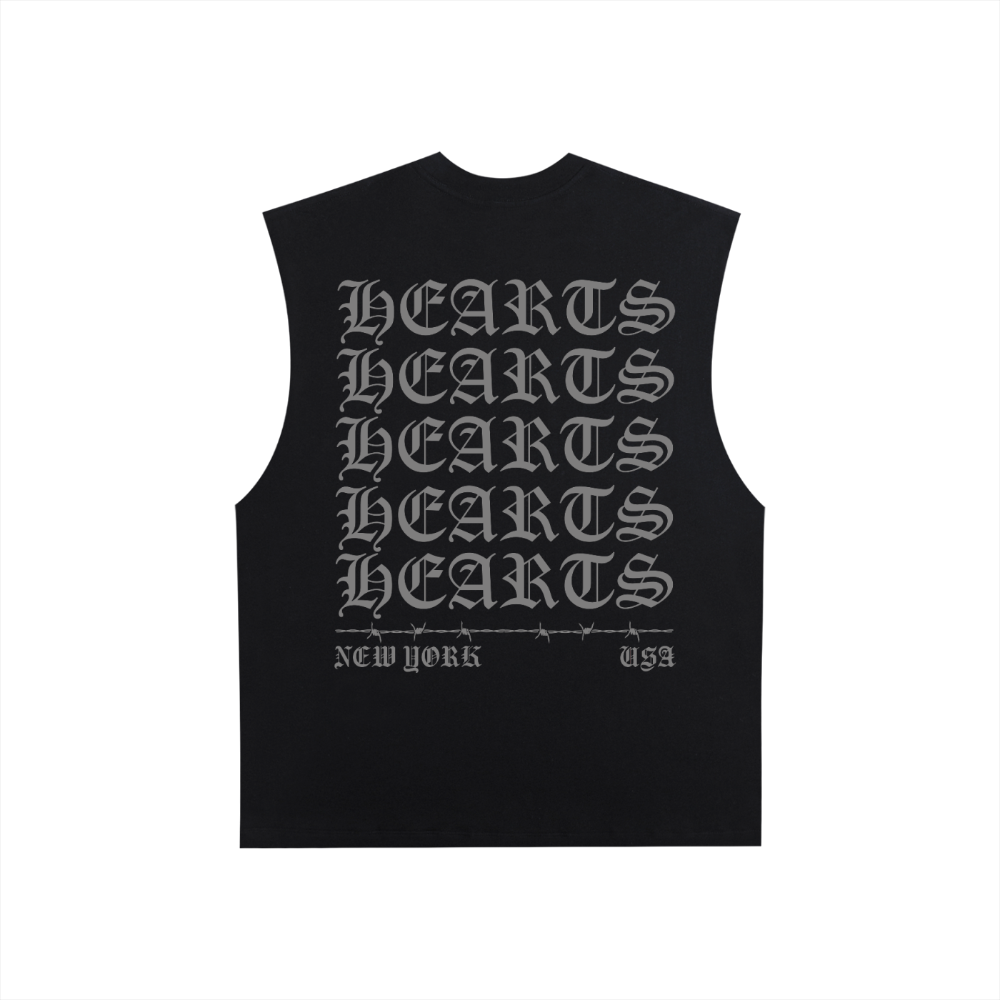 Raw Edge Cotton Tank Top