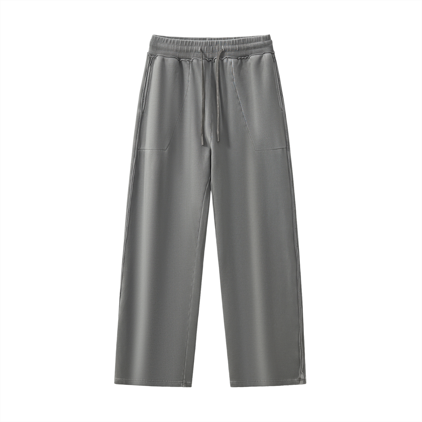 Raw-Seam Enzyme Washed Sweatpants