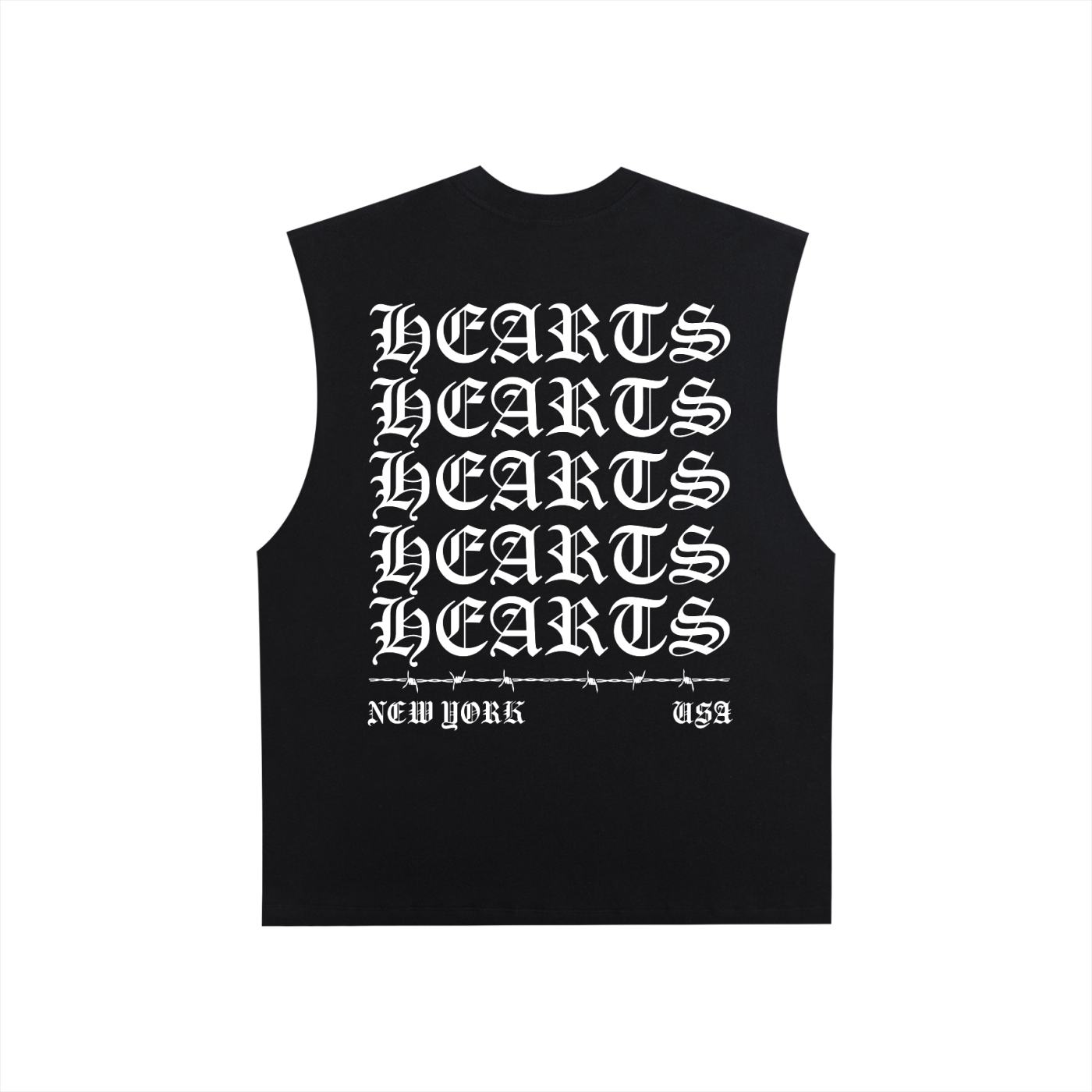 Raw Edge Cotton Tank Top