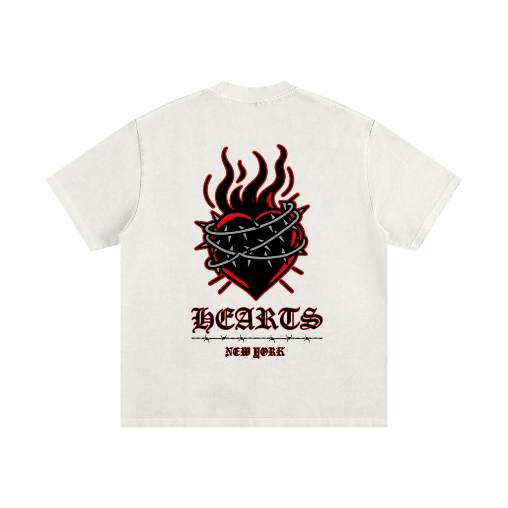 Heavyweight Vintage Washed Frayed T-Shirt