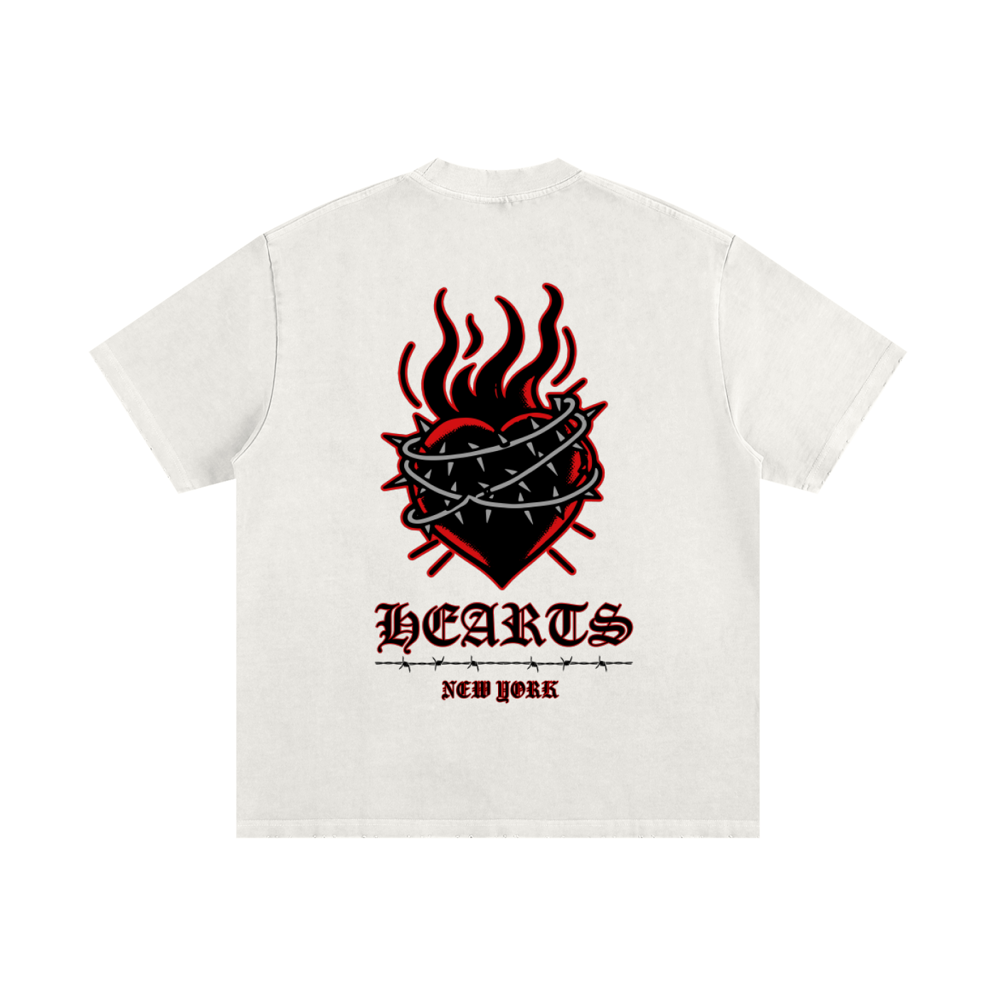 Heavyweight Vintage Washed Frayed T-Shirt
