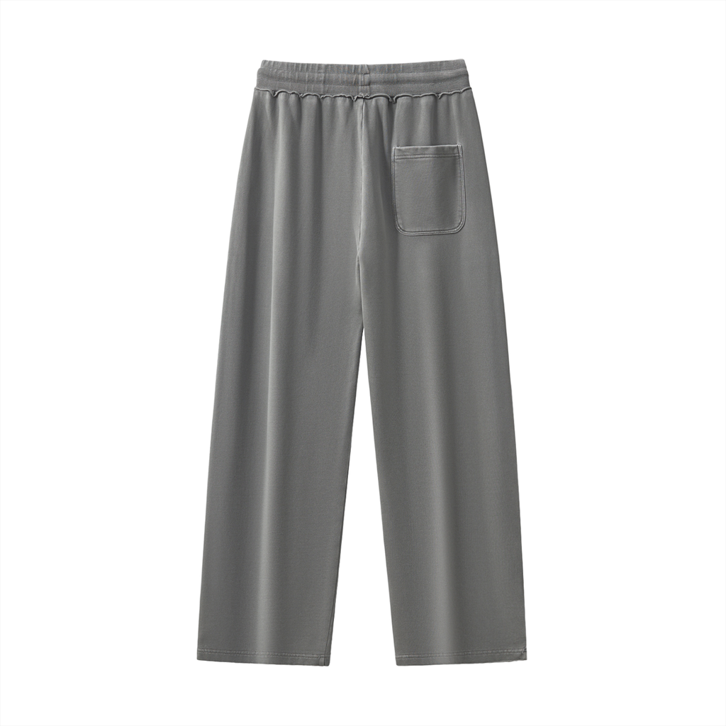 Raw-Seam Enzyme Washed Sweatpants
