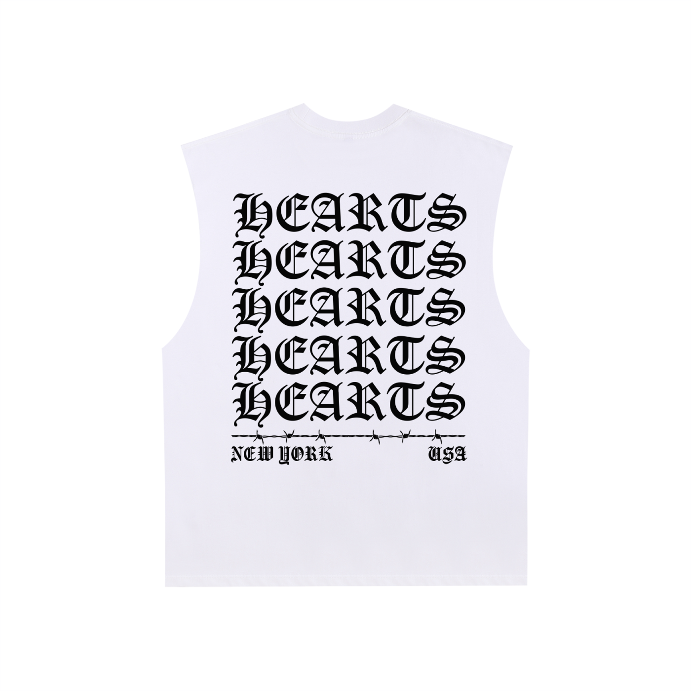 Raw Edge Cotton Tank Top